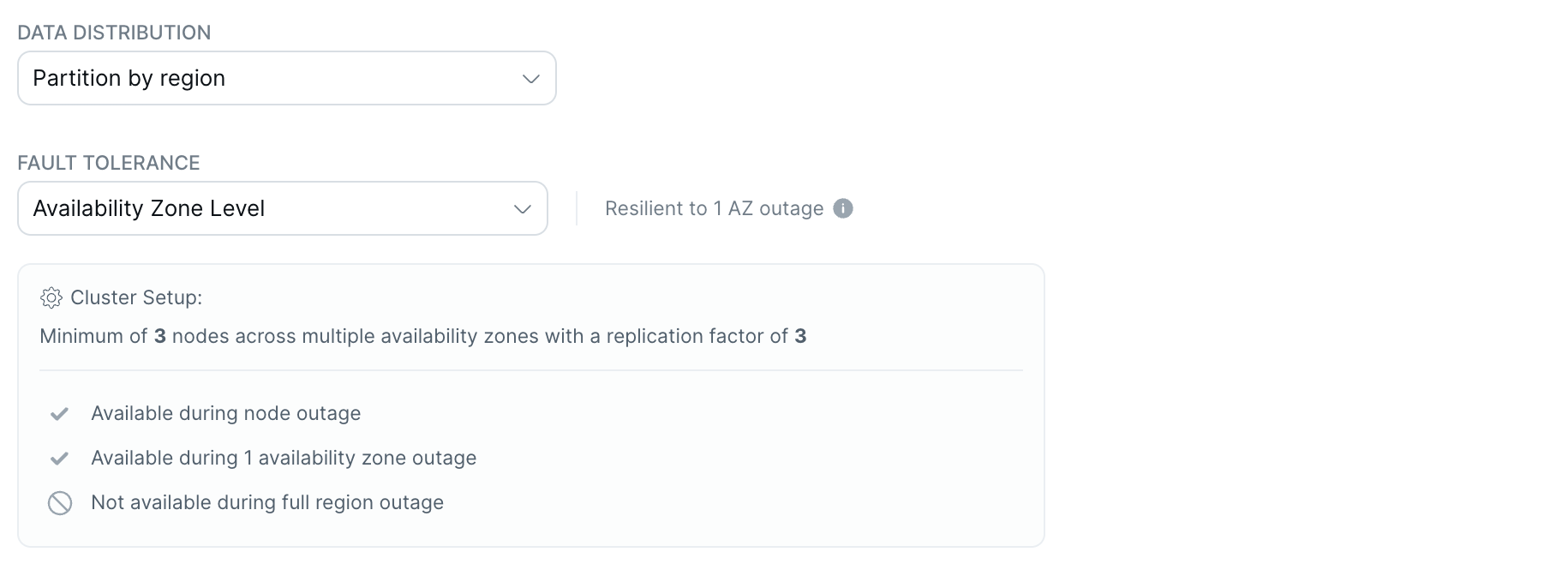 Add Cluster Wizard - Partition by region data distribution Add Cluster Wizard - Partition by region data distribution