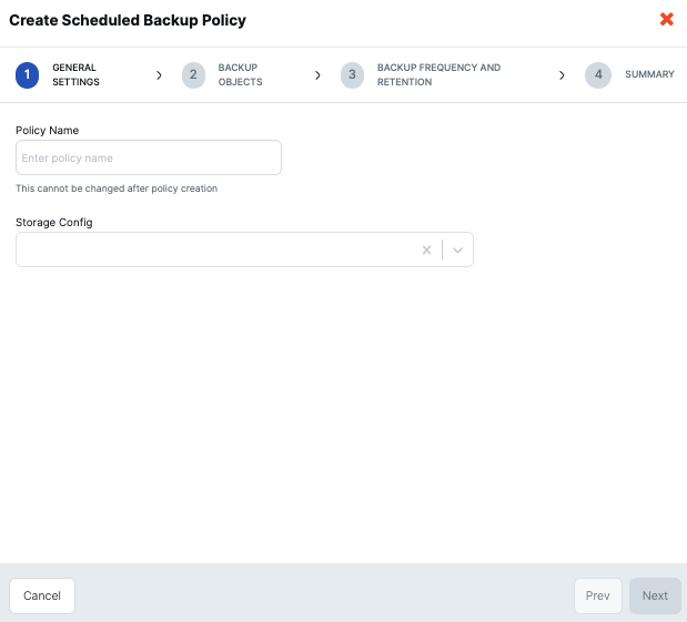 Create Scheduled Backup
